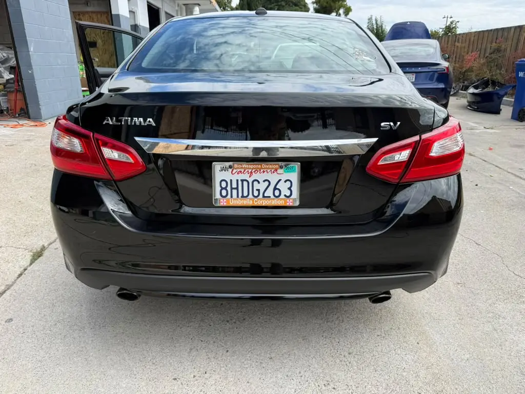The same Nissan Altima after collision repair